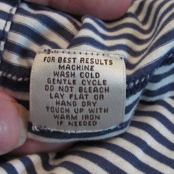 Peter Millar Winged Foot Blue and White Stripe Polo Size XL 100% Cotton EUC - Picture 9 of 9